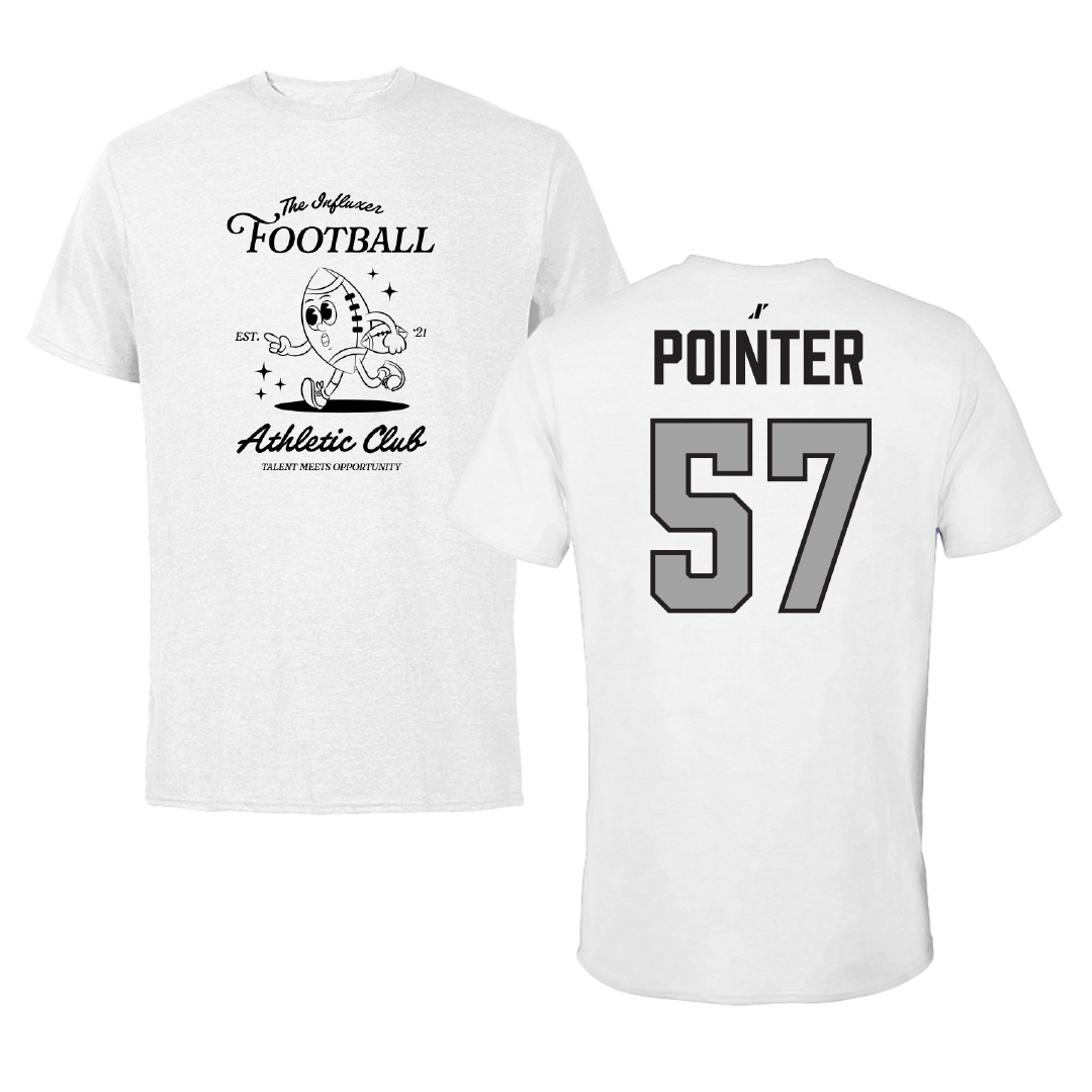 Football White Influxer Athletic Club Tee - #57 Cade Pointer