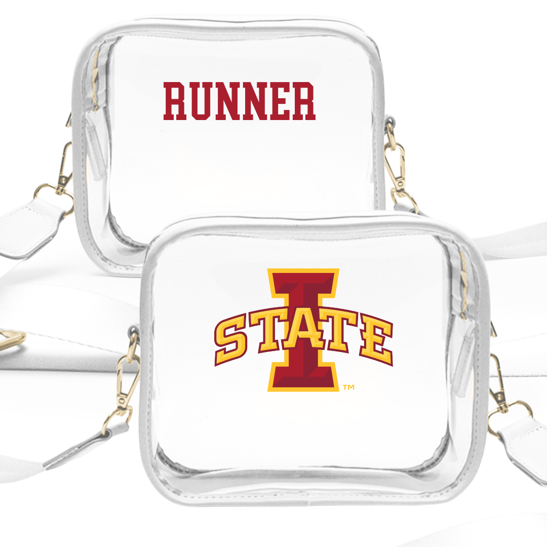 Iowa State University Wrestling (M) White Clear Stadium Bag - Colby Runner