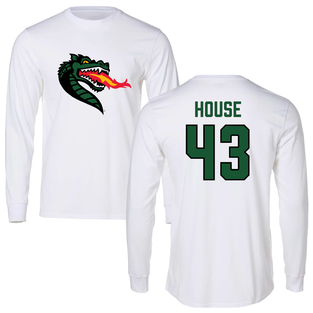 University of Alabama at Birmingham Baseball White Performance Long Sleeve - #43 Brooks House