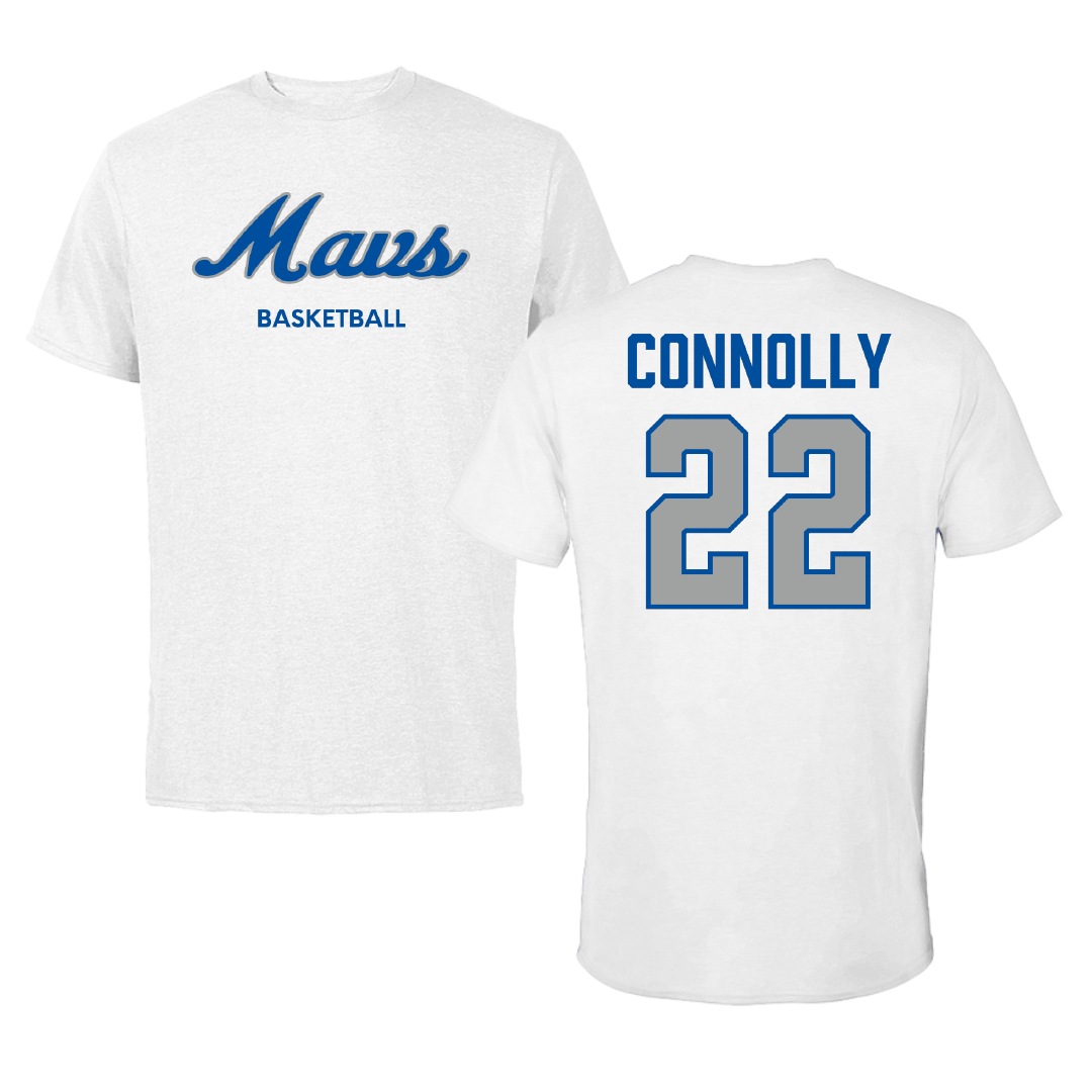 Mercy University Basketball (M) White Tee - #22 James Connolly