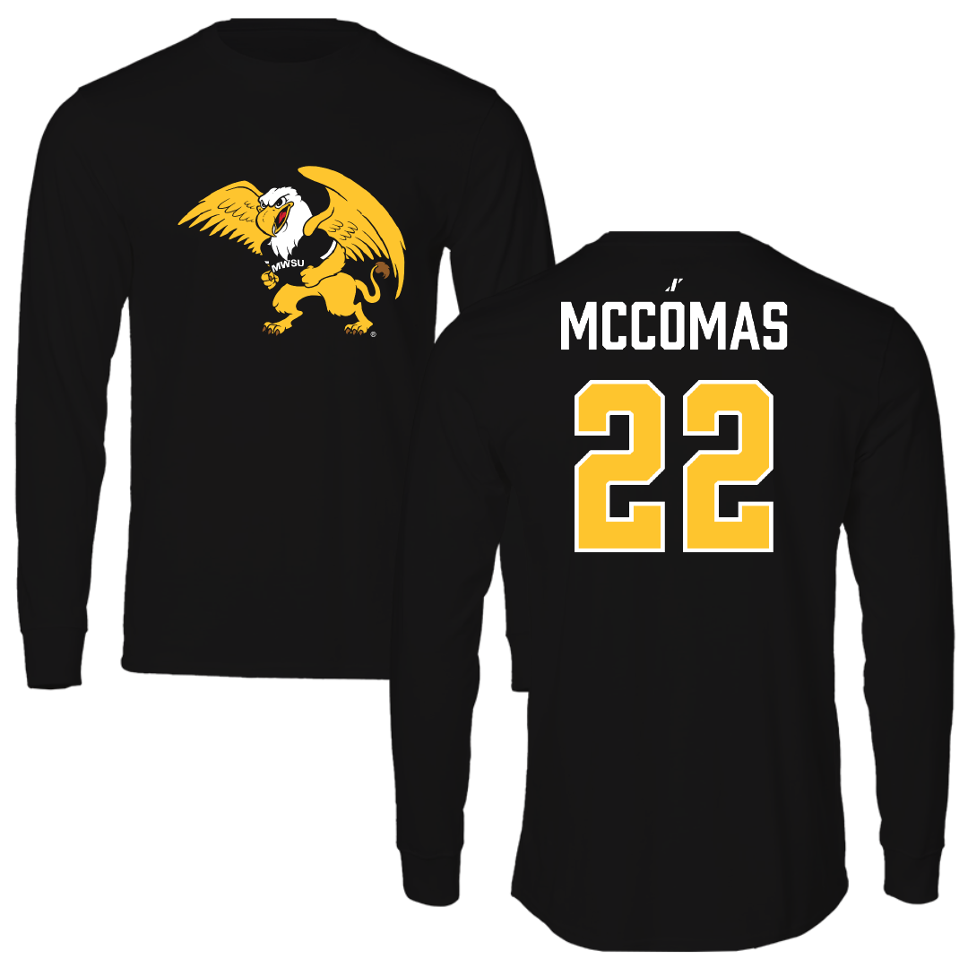 Missouri Western State University Softball Black Long Sleeve - #22 Ayva McComas