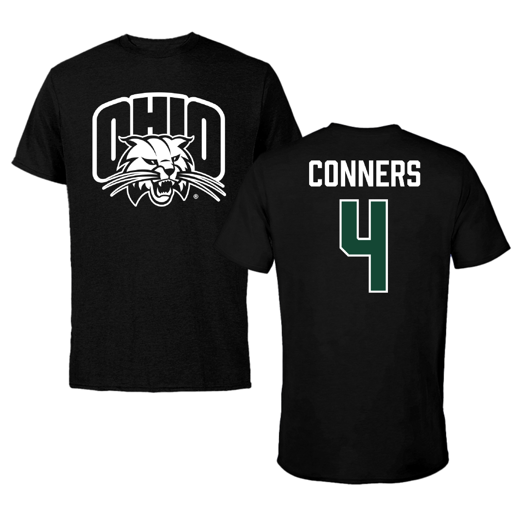 Ohio University Basketball Black Tee - #4 Dior Conners