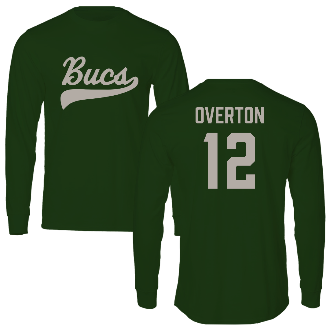 Shelton State Community College Softball Forest Green Performance Long Sleeve - #12 Megan Overton