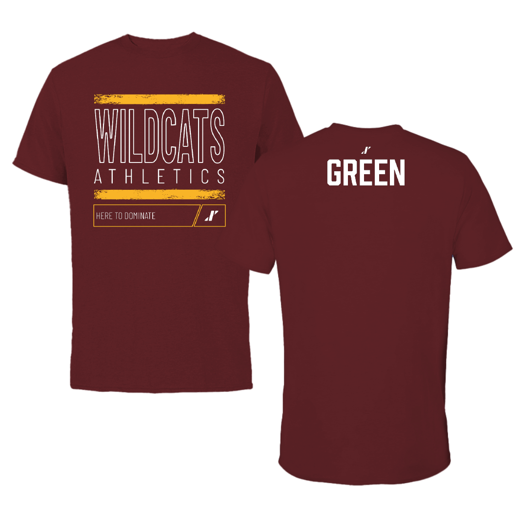 Bethune-Cookman University TF and XC Maroon Dominate Tee - Aykeelah Green