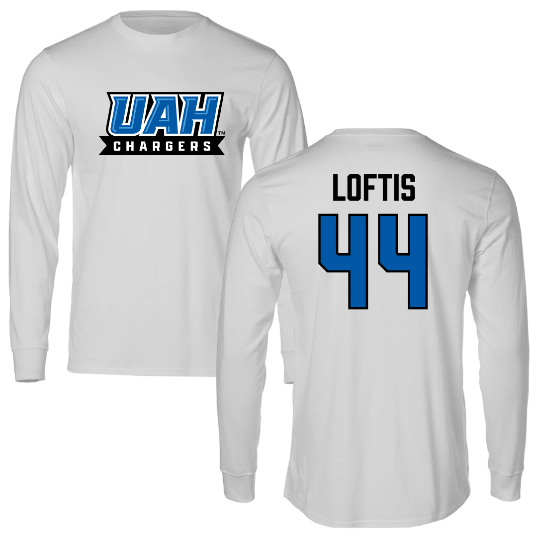Huntsville Baseball Light Gray Performance Long Sleeve - #44 Cole Loftis