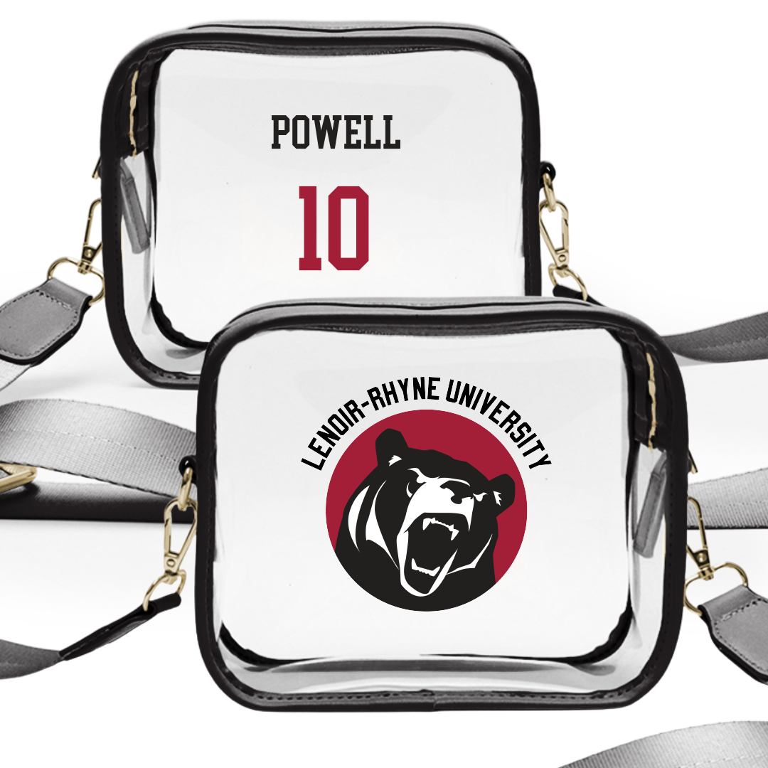 Lenoir-Rhyne University Lacrosse (M) Black Clear Stadium Bag - #10 Donovan Powell