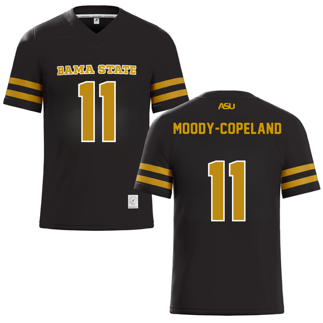 Alabama State University Black Football Jersey - #11 Aydden Moody-copeland