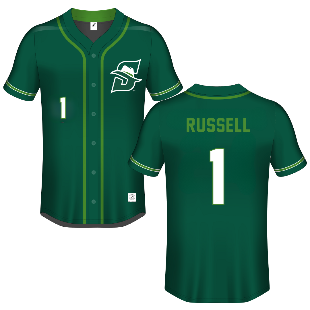 Stetson University Green Button-Down Jersey - #1 Landon Russell