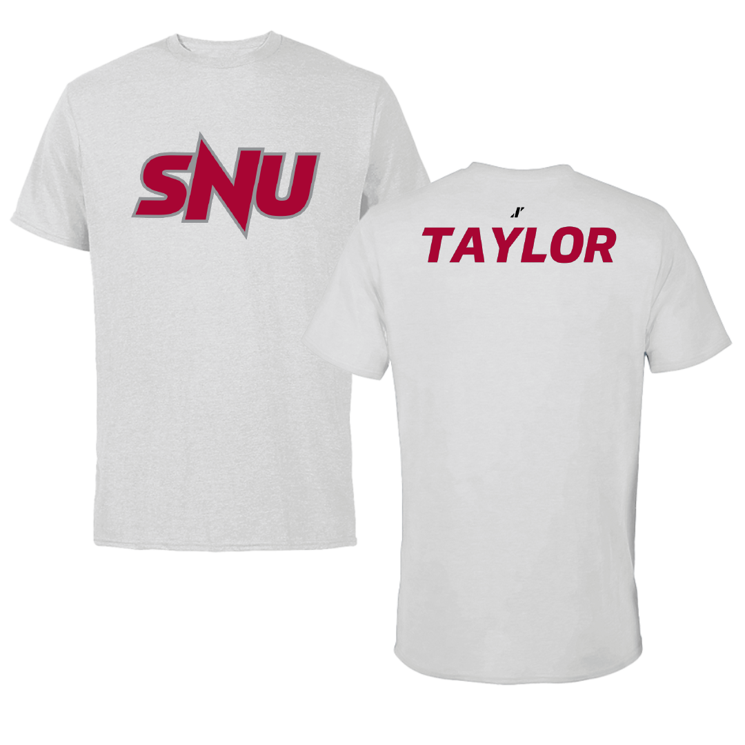 Southern Nazarene University Golf (M) Light Gray Performance Tee - Braden Taylor