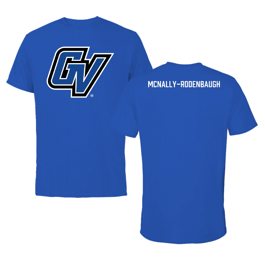 Grand Valley State University TF and XC Blue Tee - Benjamin McNally-Rodenbaugh