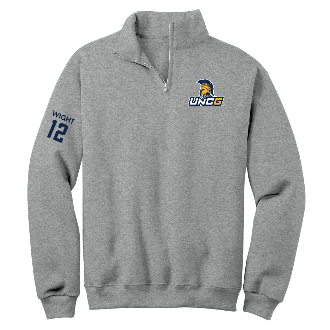 UNC Greensboro Baseball Sport Gray Quarter-Zip - #12 Parker Wight