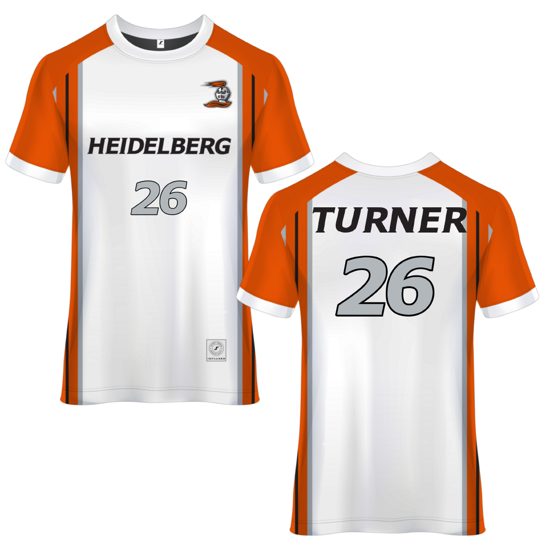 Heidelberg University White Soccer Jersey - #26 Brenden Turner