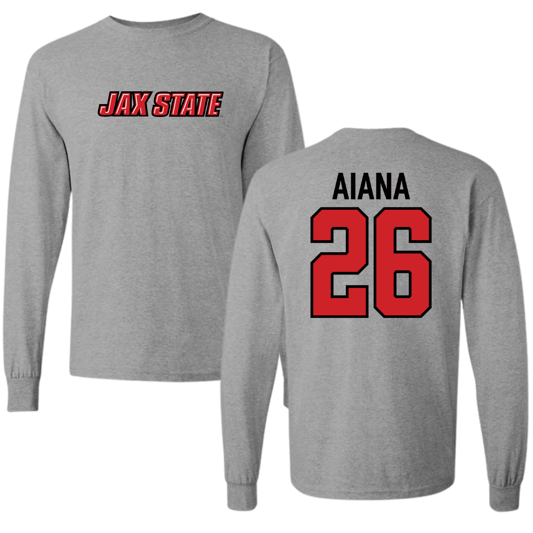 Jacksonville State University Volleyball Sport Gray Long Sleeve - #26 Hana Aiana