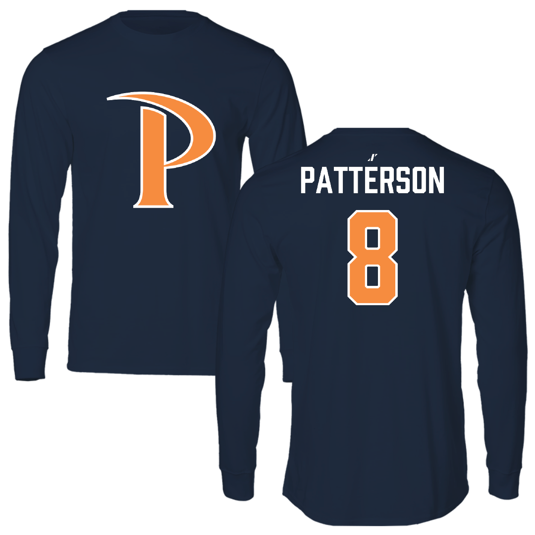 Pepperdine University Baseball Navy Long Sleeve - #8 Daniel Patterson