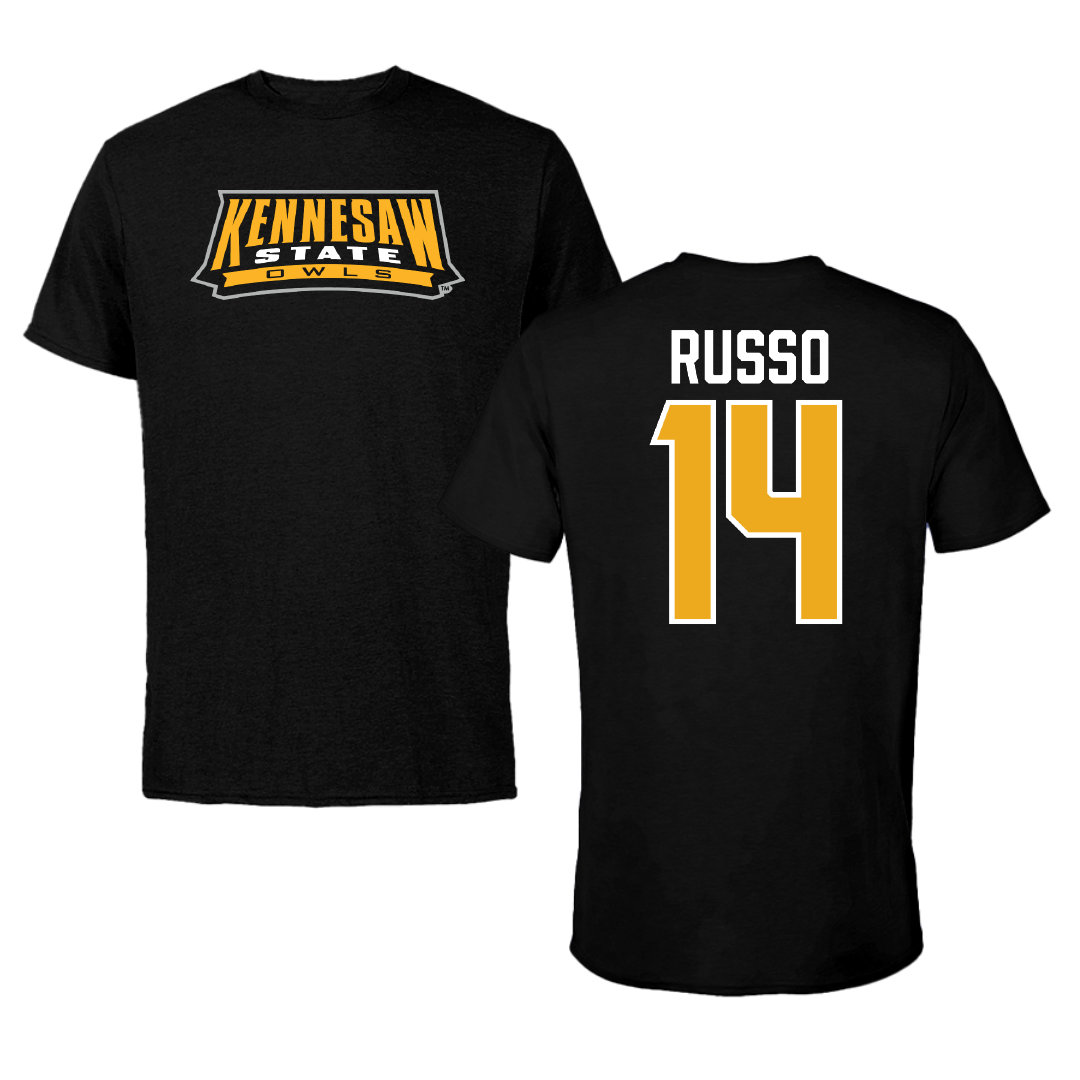 Kennesaw State University Softball Black Tee - #14 Alexandra Russo