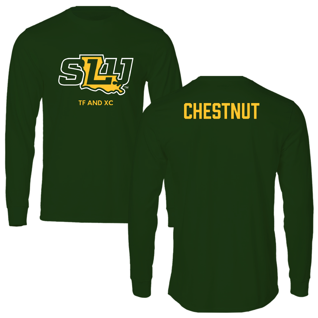 Southeastern Louisiana University TF and XC Forest Green Long Sleeve - Darian Chestnut