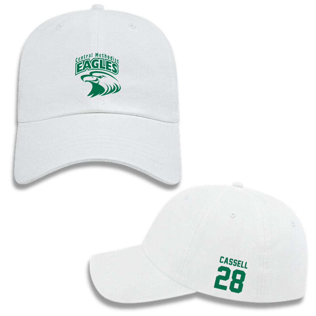 Central Methodist University Soccer (M) White Hat - #28 Caleb Cassell