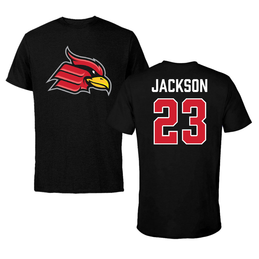 Wheeling University Football Black Performance Tee - #23 Brett Jackson