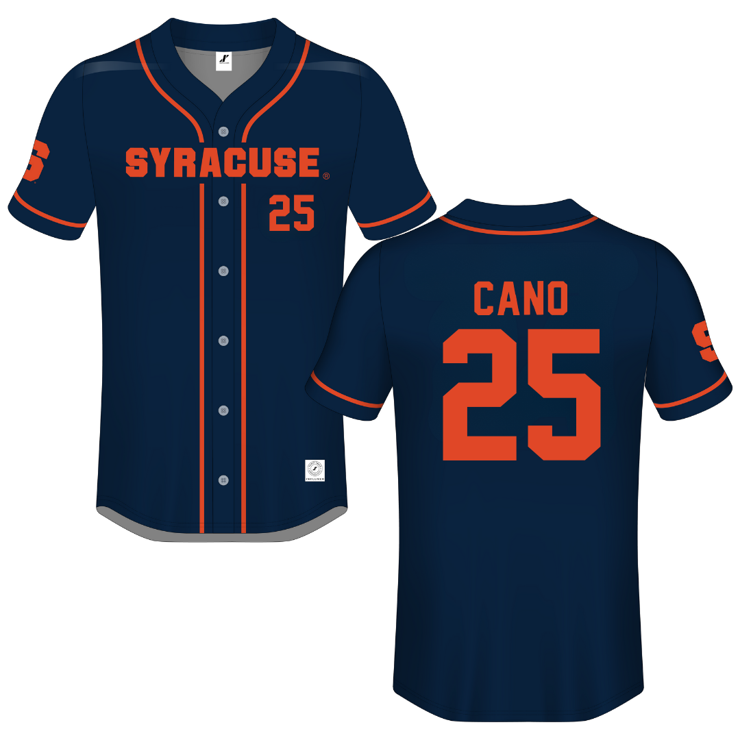 Syracuse University Navy Button-Down Jersey - #25 Rose Cano