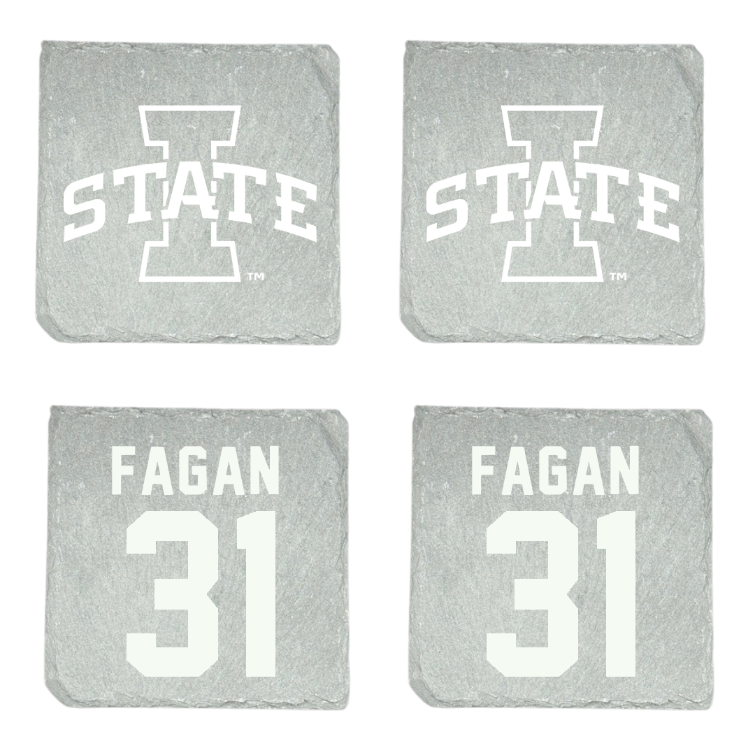 Iowa State University Soccer Stone Coaster (4 Pack)  - #31 Cadence Fagan