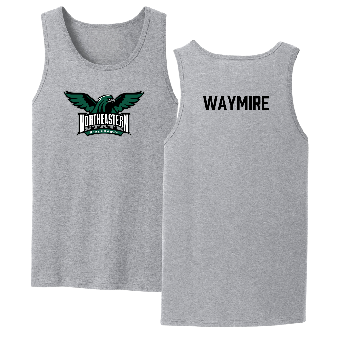 Northeastern State University Golf Sport Gray Tank Top - Cole Waymire