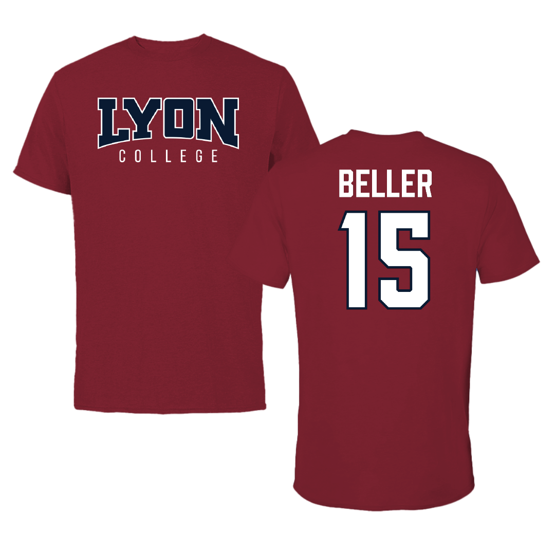 Lyon College Soccer (W) Cardinal Tee - #15 Millie Beller