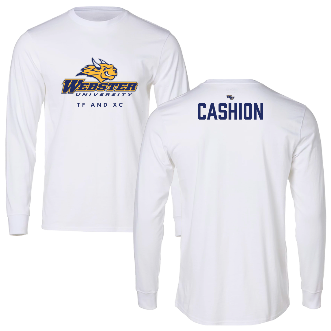 Webster University TF and XC White Performance Long Sleeve - Sophia Cashion