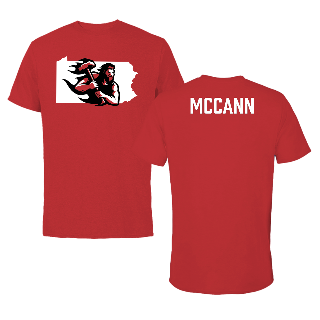 PennWest California TF and XC Red State Performance Tee - Jessica McCann