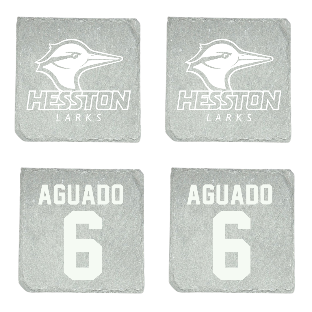 Hesston College Soccer Stone Coaster (4 Pack)  - #6 Abel Aguado