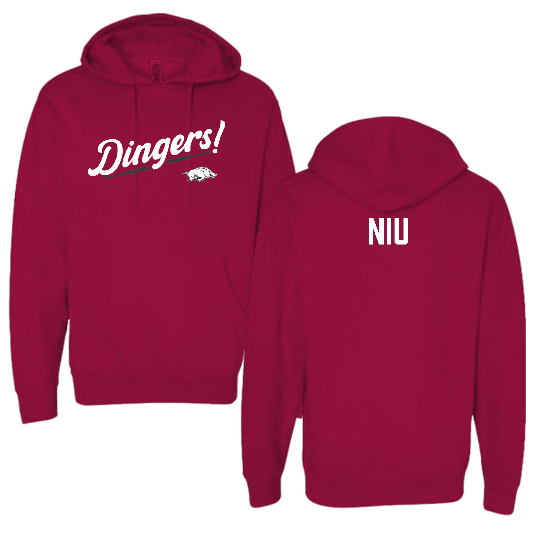 University of Arkansas Baseball Cardinal Dingers Hoodie - Maika Niu