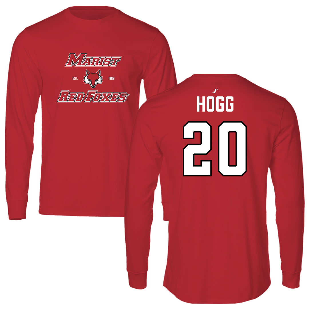 Marist University Soccer (M) Red General Performance Long Sleeve - #20 Ronan Hogg