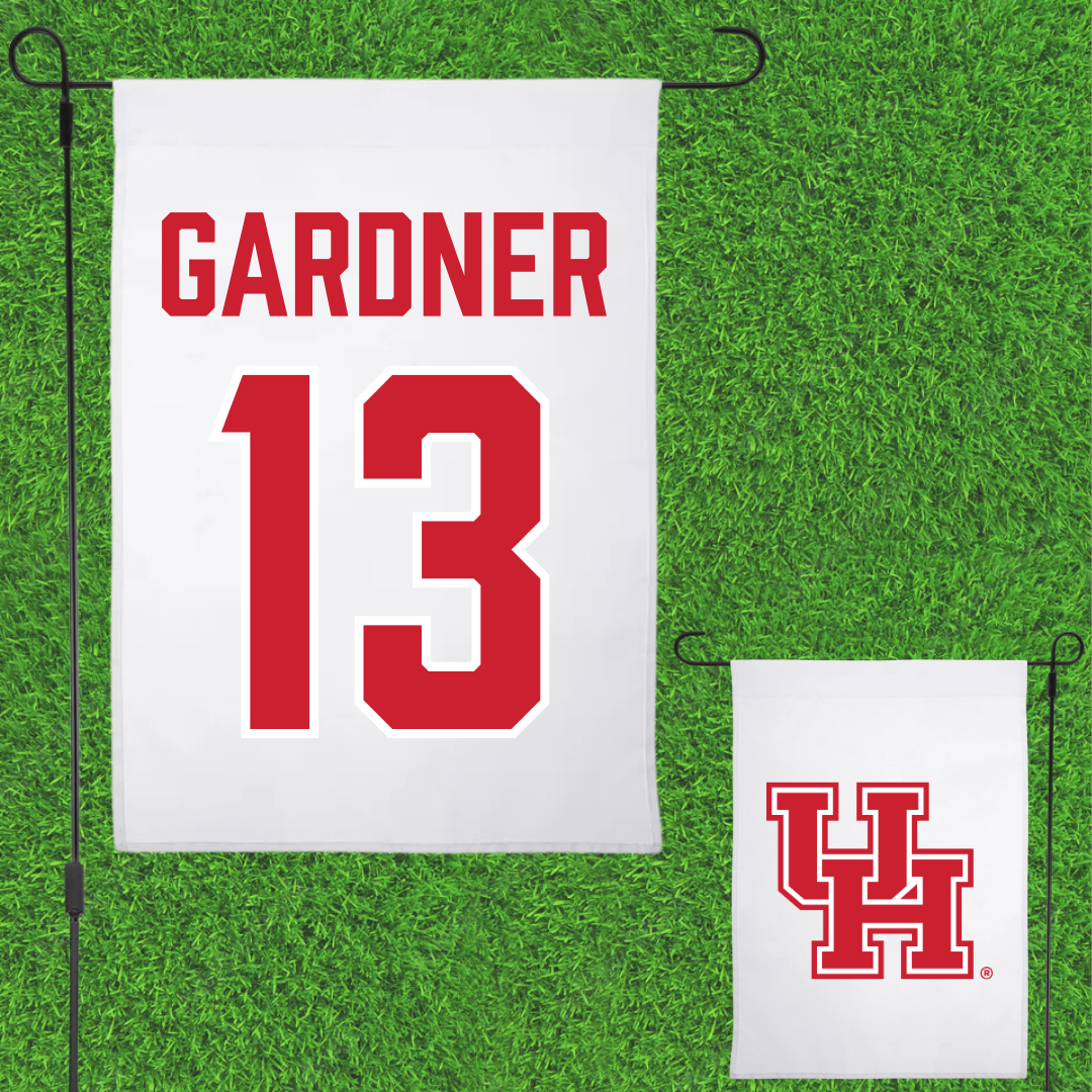 University of Houston Softball White Garden Flag - #13 RyLee Gardner