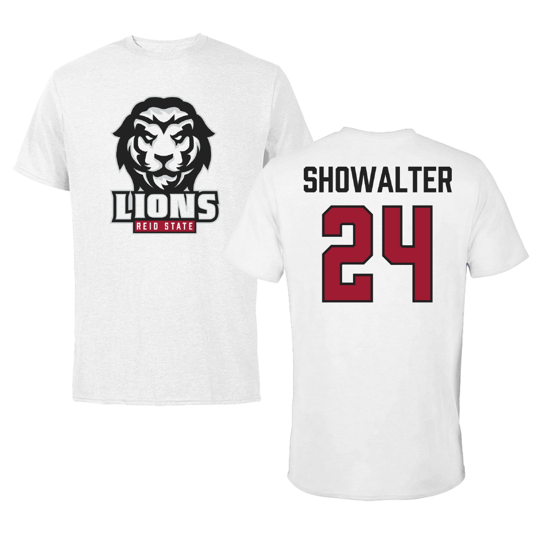 Reid State Community College Softball White Performance Tee - #24 Tristen Showalter