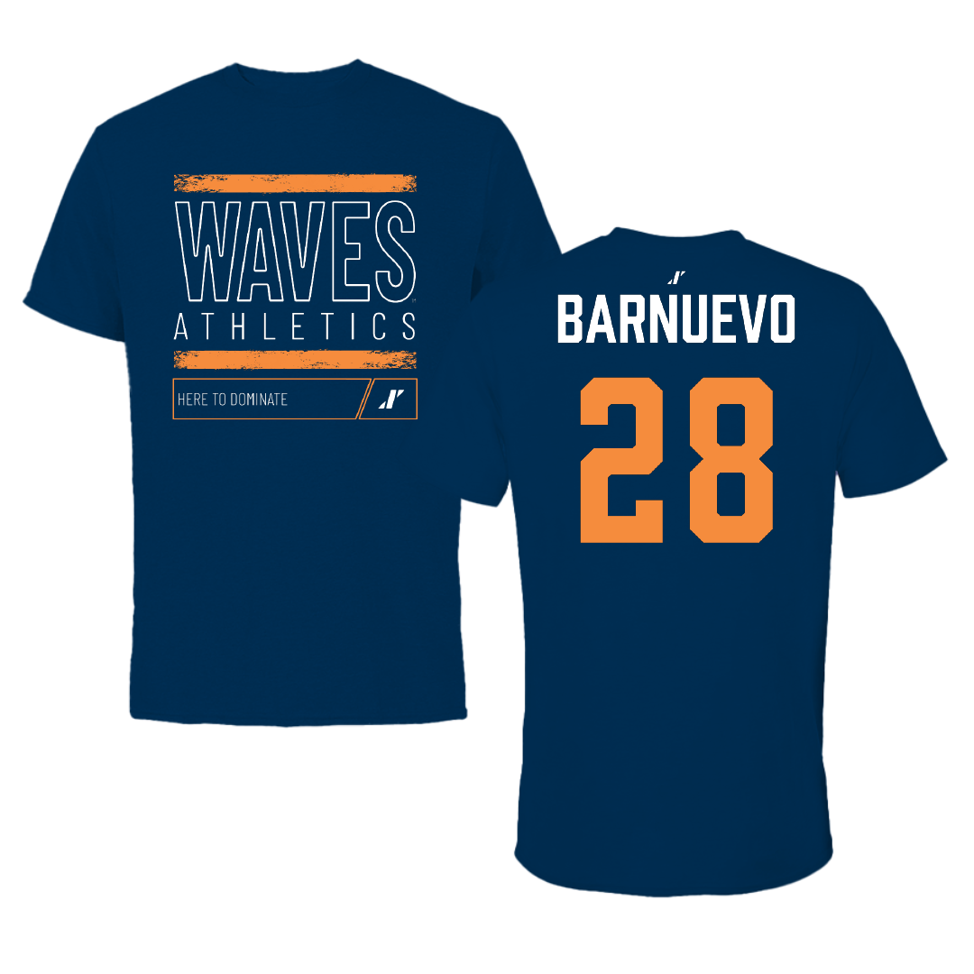 Pepperdine University Water Polo Navy Dominate Tee - #28 Brian Barnuevo