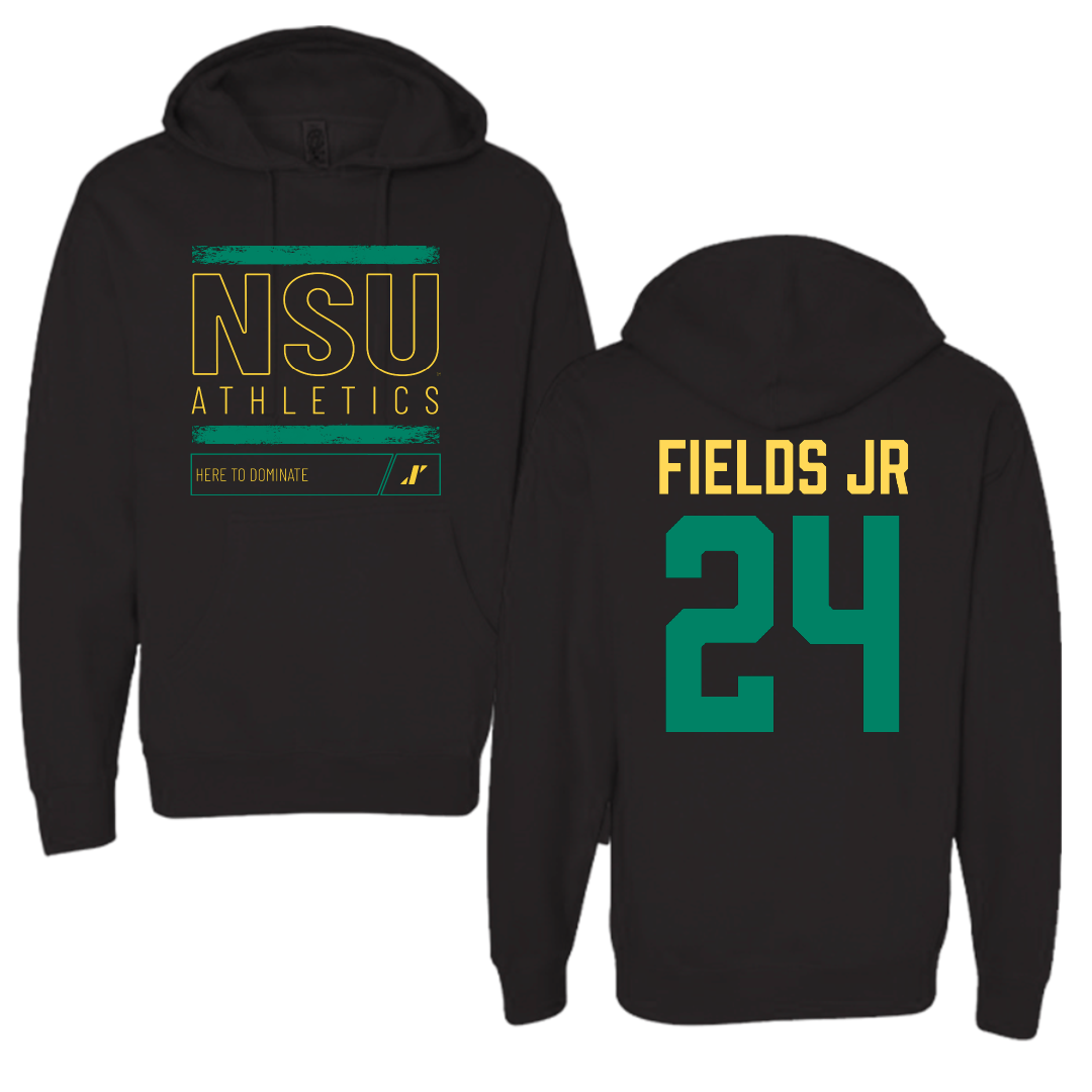Norfolk State University Basketball Black Dominate Hoodie - #24 Chris Fields Jr