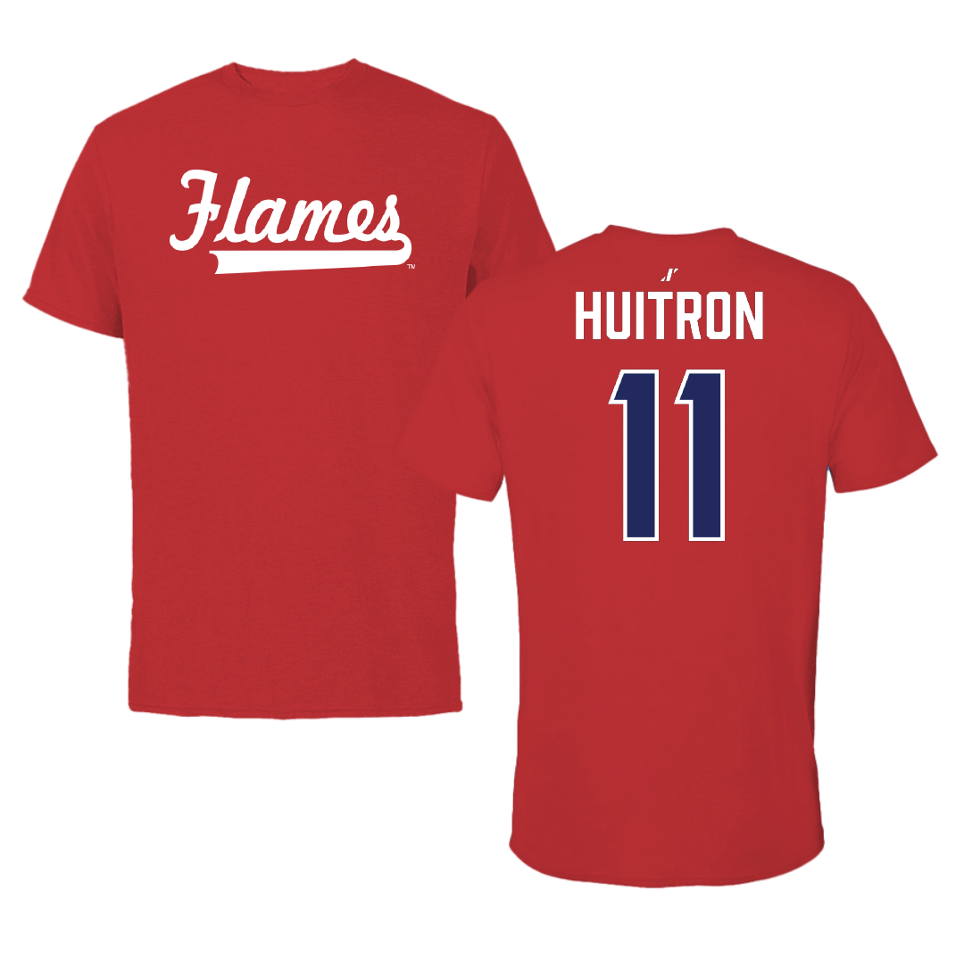 UIC Soccer Red Performance Tee - #11 Preston Huitron