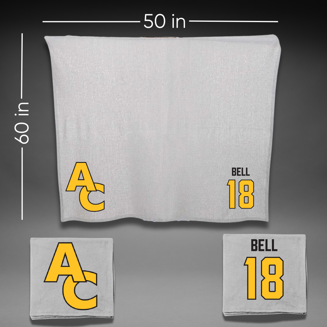 Adrian College Volleyball (M) Gray Blanket - #18 Carson Bell