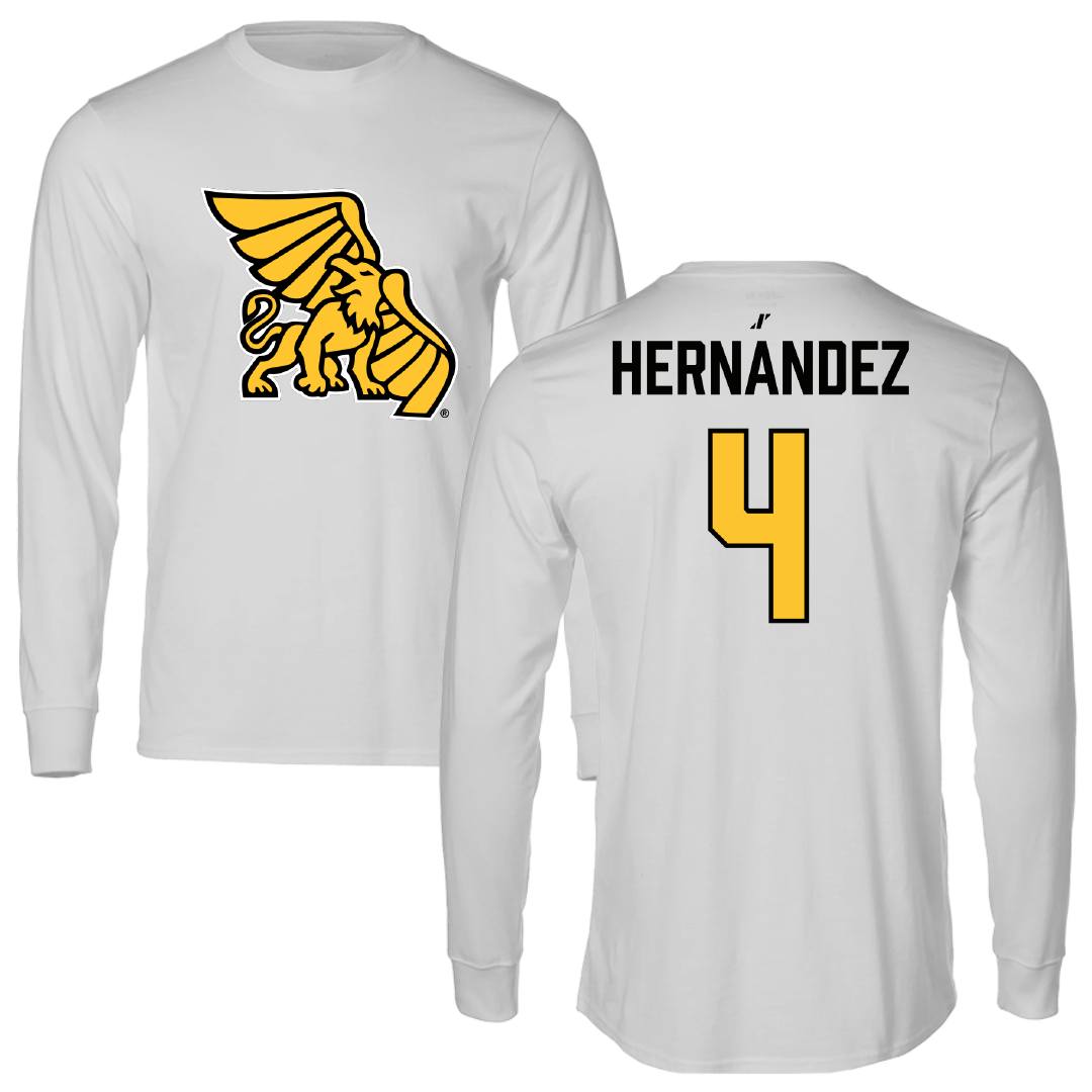 Missouri Western State University Softball Light Gray Performance Long Sleeve - #4 Amiya Hernandez