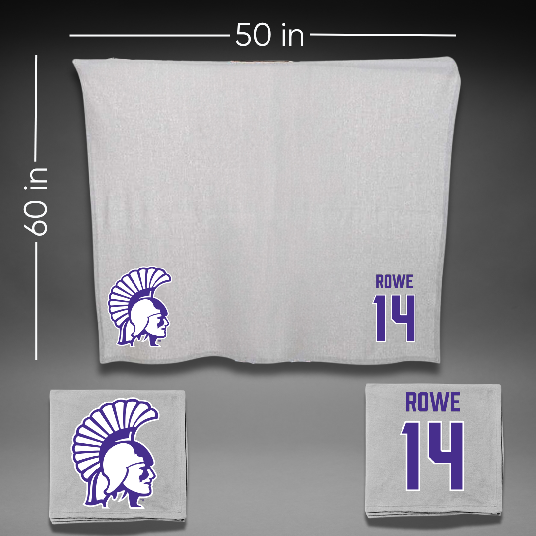 Winona State University Softball Gray Blanket - #14 Madi Rowe