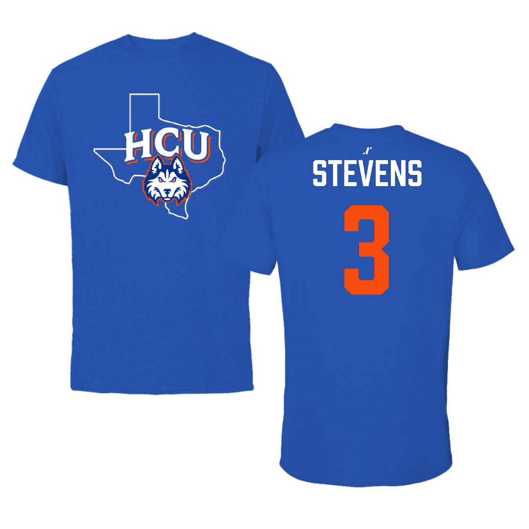 Houston Christian University Volleyball Blue State Tee - #3 Savanna Stevens