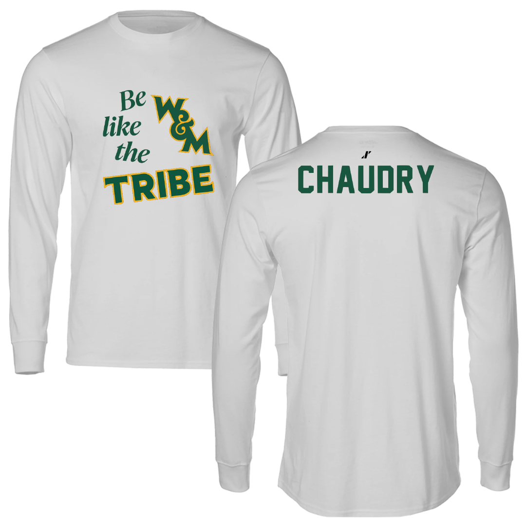 William & Mary Tennis Light Gray Be Like Us Long Sleeve - Sia Chaudry