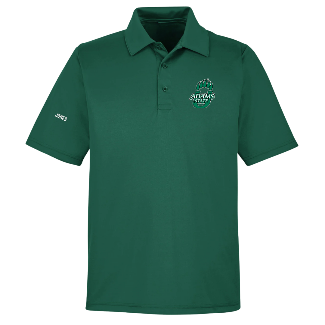 Adams State University Swimming & Diving Forest Green Polo - Joshua Jones