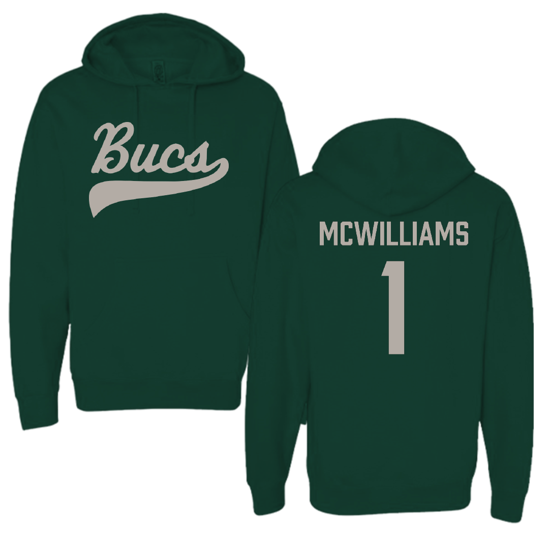 Shelton State Community College Softball Forest Green Hoodie - #1 Marleigh McWilliams