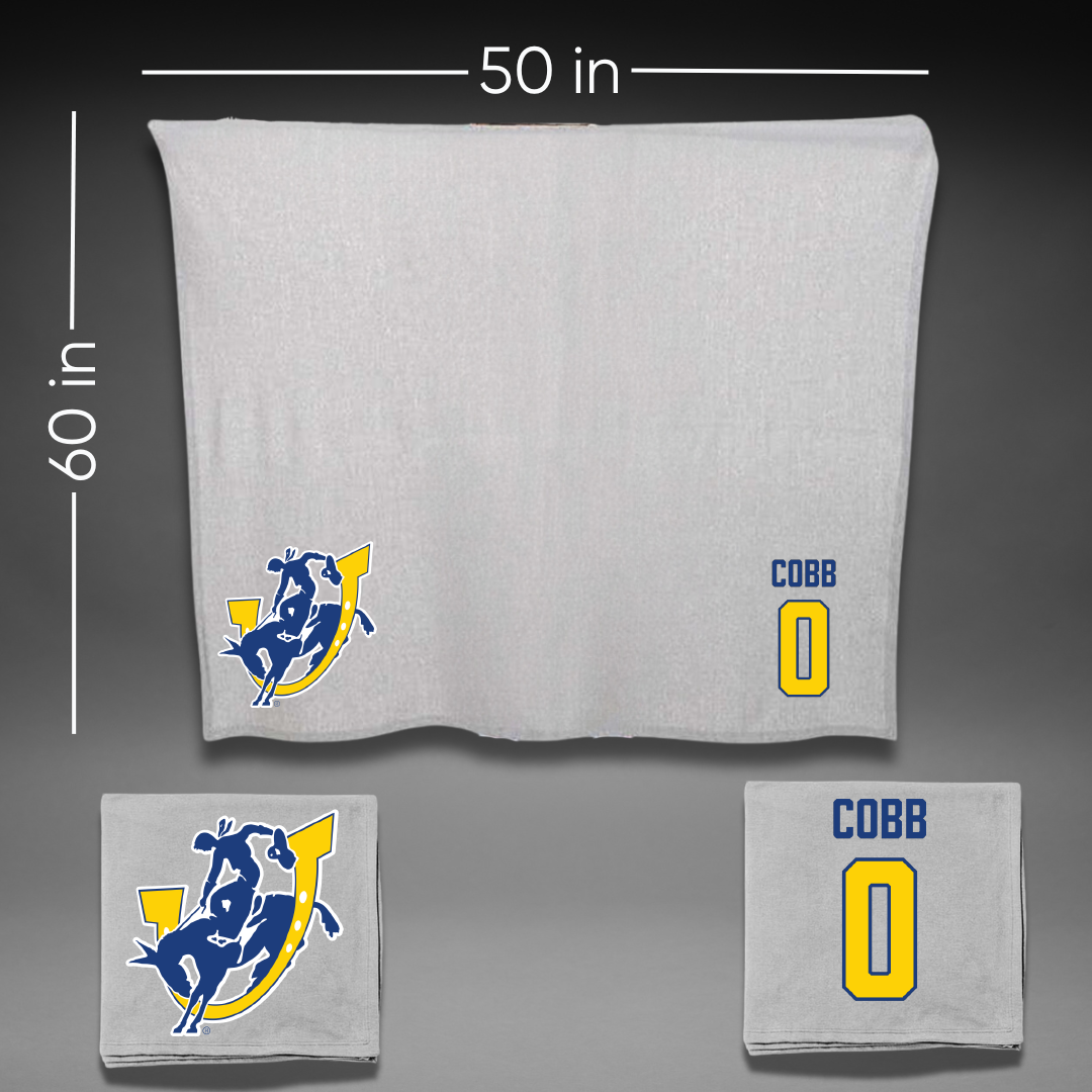Southern Arkansas University Football Gray Blanket - #0 Casey Cobb