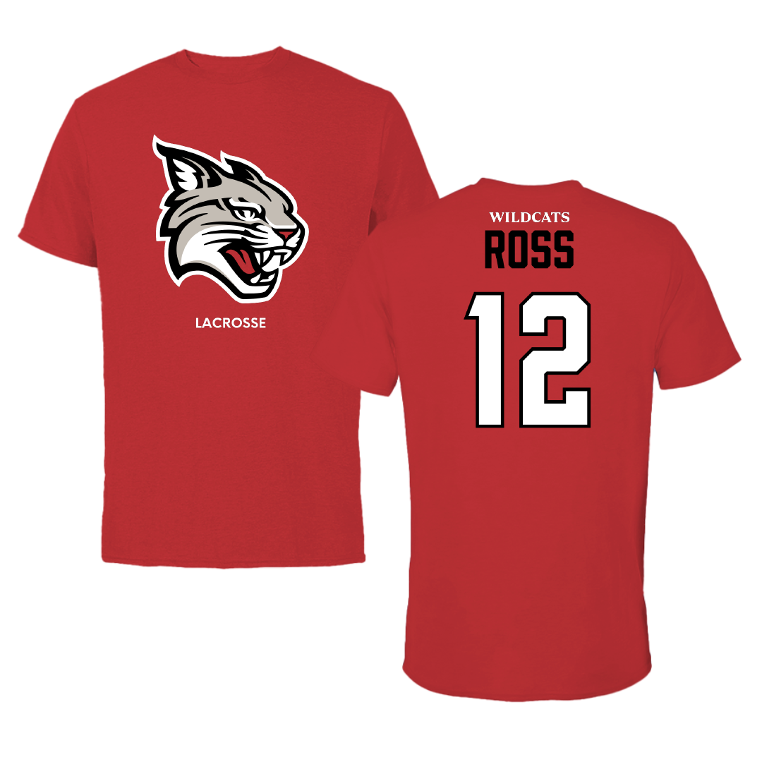 Davidson College Lacrosse (W) Red Performance Tee - #12 Brooke Ross