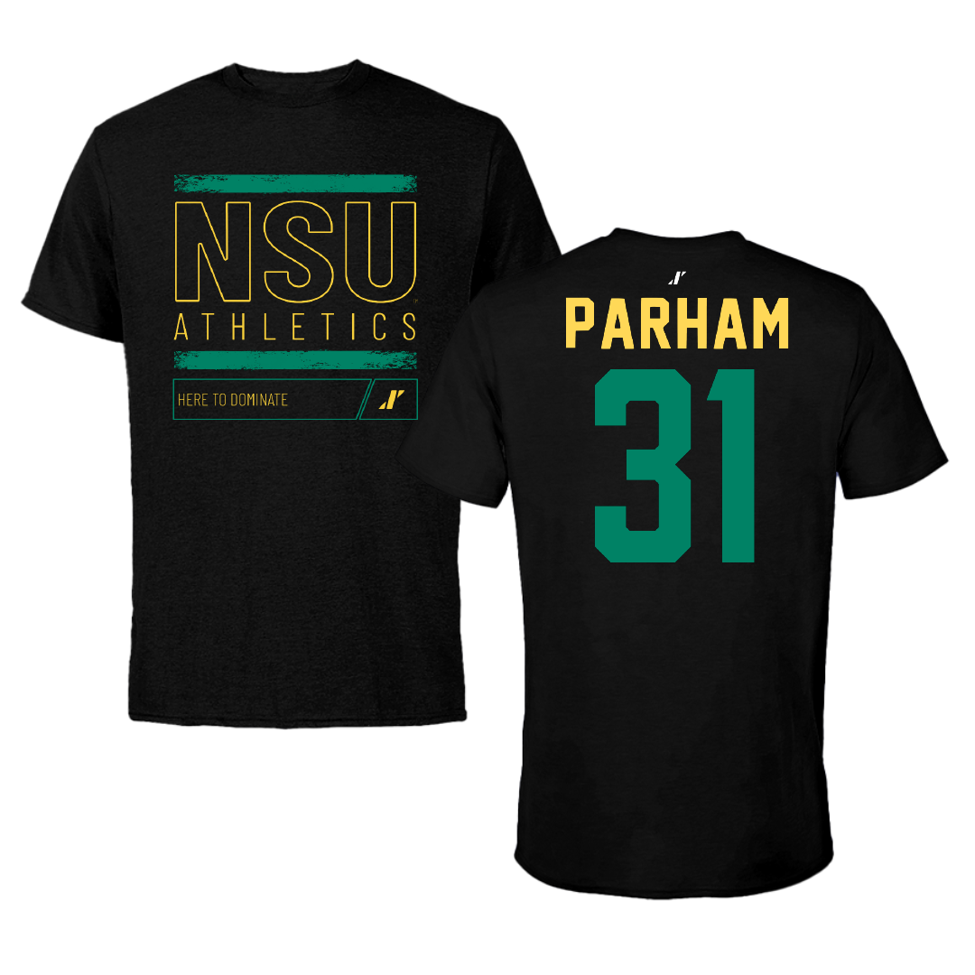 Norfolk State University Football Black Dominate Performance Tee - #31 Christian Parham