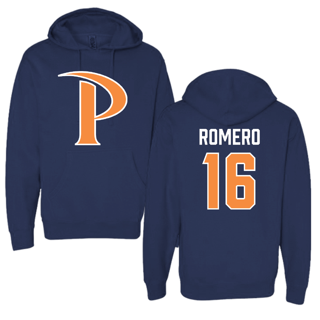 Pepperdine University Baseball Navy Hoodie - #16 Shawn Romero