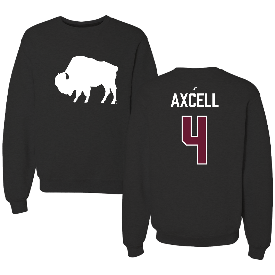 West Texas A&M University Soccer (M) Black Crewneck - #4 Finley Axcell