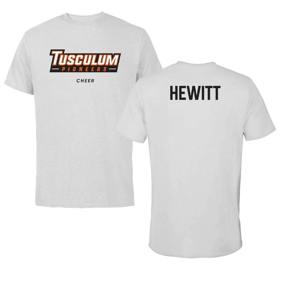 Tusculum University Cheer Light Gray Tee - Cheyenne Hewitt