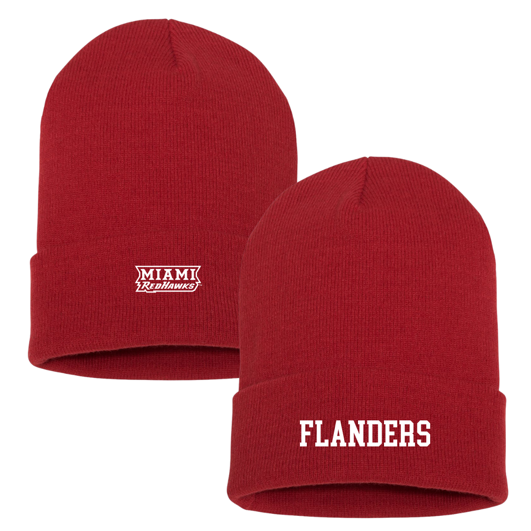 Miami University (Ohio) Cheer Red Beanie - Emma Flanders